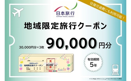 日本旅行 地域限定旅行クーポン【90,000円分】