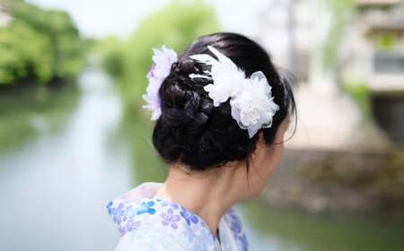 手ぶらでOK 浴衣レンタル チケット（2名様） 撮影プラン 着付け・小物一式 ヘアセット付き