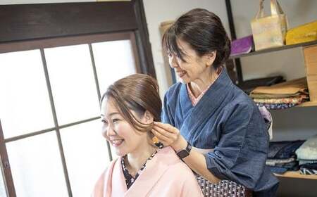 手ぶらでOK デニム着物レンタル チケット（1名様） 撮影プラン 着付け・小物一式 ヘアセット付き