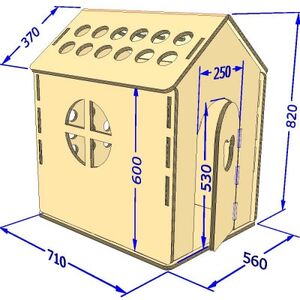 3層強化ダンボールハウス 【大】【1437518】