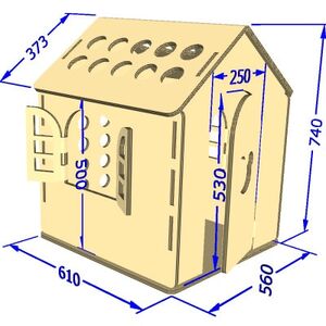 3層強化ダンボールハウス【mini】【1437527】