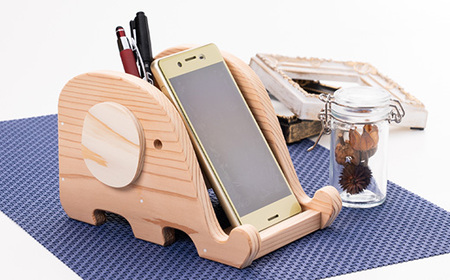 ぞうさんスマホ立て　組立工作キット【1542489】