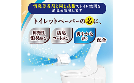 エリエール消臭+トイレットティシュー ダブル 72ロール(12ロール×6パック) トイレットペーパー【配送不可地域：離島・北海道・沖縄県】【1574780】