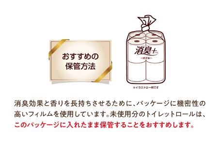 エリエール消臭+トイレットティシュー ダブル 72ロール(12ロール×6パック) トイレットペーパー【配送不可地域：離島・北海道・沖縄県】【1574780】