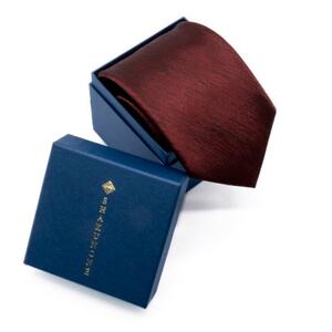 【天満屋選定品】SHAKUNONEネクタイ　彗星ワイン【配送不可地域：離島】【1629633】