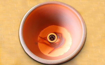 洗面ボウル 洗面鉢 洗面器 (盆栽鉢としても可) 景色:ゴマ・ヒダスキ・サンギリ ※複数種類からお選びください。【備前焼 東児の花窯】