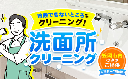 洗面所クリーニング ベンリー笠岡 《90日以内に出荷予定(土日祝除く)》 掃除 クリーニング 代行 洗面所 岡山県 笠岡市 7,000円