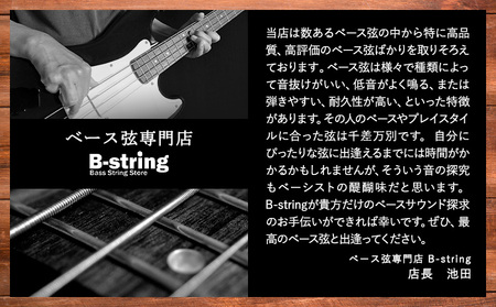 ベース弦専門店B-stringオリジナル高品質ハンドメイドベース弦 ニッケルタイプ 《30日以内に出荷予定(土日祝除く)》岡山県 笠岡市 送料無料