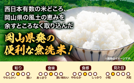 米【3ヶ月定期便】晴れの国おかやま無洗米 5kg