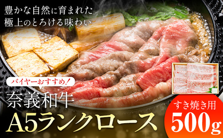 奈義和牛 A5ランクロース バイヤーおすすめ！ すき焼き用 500g 株式会社 天満屋《30日以内に出荷予定(土日祝除く》岡山県 笠岡市 和牛 牛肉 肉 A5ランク すき焼き 送料無料 10,650円