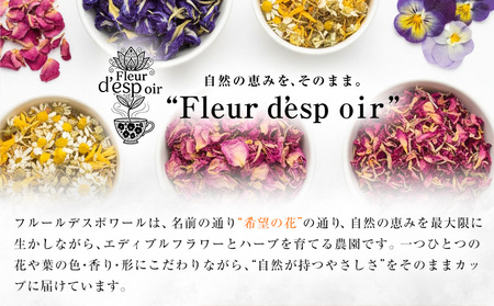 悩み別ブレンドティー セット 6種類 fleur d'espoir《30日以内に出荷予定(土日祝除く)》岡山県 笠岡市 ハーブ 紅茶 ティーパック エディブルフラワー