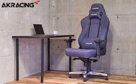 AKRacing Premium Denim（ヘッドレスト・ランバーサポート付き）エーケーレーシング ゲーミングチェア 2台セット【2025年2月より順次発送】