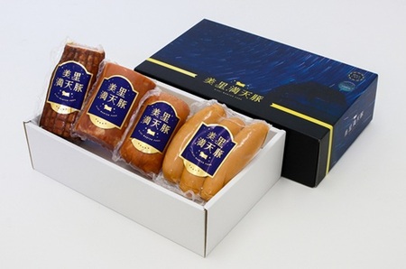 C-07ハム・フランクフルト詰合せ(全4種)【美星町産豚肉】