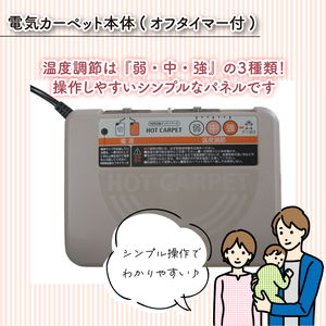 (ワタナベ工業)ホットカーペット本体1.5畳【WHC-155】020-012