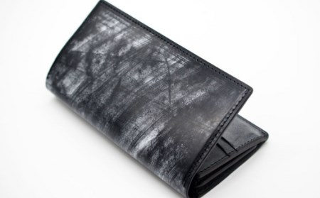 ブライドルレザー　長財布（黒）136-001
