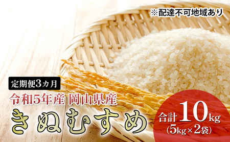 米 定期便 3ヶ月 特Aランク きぬむすめ 10kg（5kg×2袋） 令和5年産