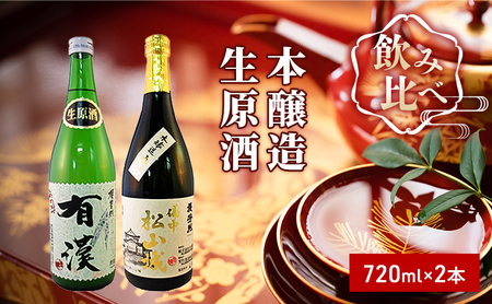 櫻芳烈 本醸造「備中松山城」と生原酒「有漢」（720ml×2本） 日本酒 お酒 アルコール