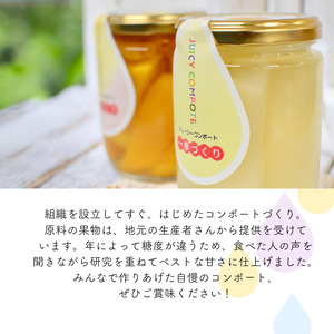 桃とぶどうのコンポート 黄金桃 ニューピオーネ ジューシーコンポート 250g×2個（黄金桃1個・ニューピオーネ1個）