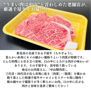 中山精肉店 千屋牛 A4 A5 特選 ステーキ用 サーロイン 400g 200g×2枚