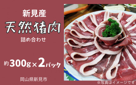 新見産 天然猪肉 極上詰め合わせ スライス肉 約300g×2 【12月上旬～8月下旬頃発送】 11,100円