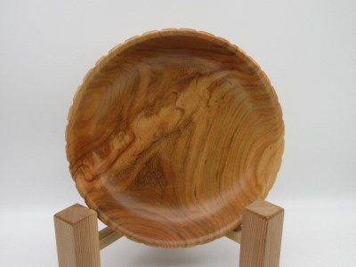 木の食器 サラダボウル 直径約20cm 高さ約4.5cm 材質サクラ