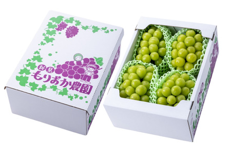 もりおか農園のよろこびぶどう シャインマスカット 約2kg 3~4房 【先行予約 10月上旬 から順次発送】