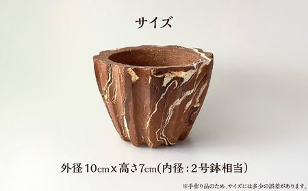 備前焼 植木鉢 メイドバイケン【MK018】