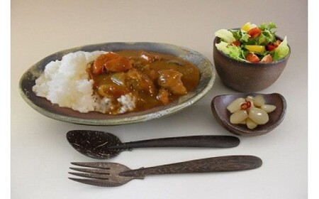 備前焼　Ａランチ「カレー皿＆サラダボウル＆ミニ鉢」セット