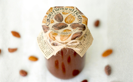 カカオアーモンドバター 1個(350g) マンマナチュラルズ オリジナル商品 manma naturals 瀬戸内市 スプレッド バター カカオ アーモンド 料理 スイーツ アレンジ まんま マンマ