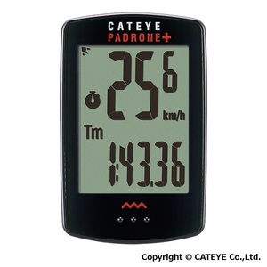自転車用ワイヤレスサイクロコンピュータ PADRONE+ [CC-PA110W] キャットアイ 自転車 防水 後付け 岡山 赤磐市