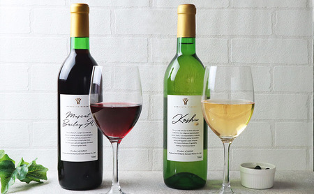 是里 ワイン 果実酒 甲州  ベーリーＡ 720ml 各1本 岡山 赤磐市 お酒