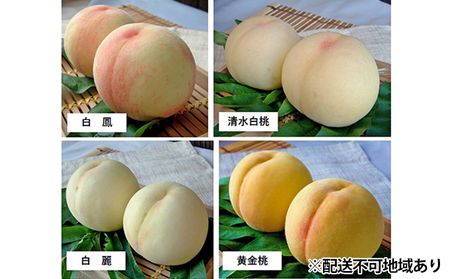 桃 2024年 先行予約 食べ比べ  約2.0kg×4種 もも 岡山県 赤磐市産 フルーツ 果物 あかいわファーマーズガーデン