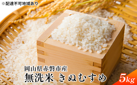 令和7年度産 無洗米 きぬむすめ 5kg 白米 お米 岡山 赤磐市産 精米 ご飯 おにぎり ライス もちもち ツヤのある炊き上がり 7年連続特Aランクを獲得 25,200円