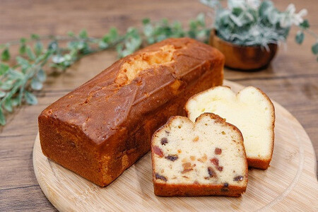 【きよとうファーム】フルーツたっぷりのパウンドケーキ１本 (岡山県産)【KF-K001-02】