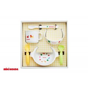 ミキハウス　テーブルウェアセット  (T30)_雑貨・日用品 ベビー用品    雑貨・日用品 グラス・カップ 食器   雑貨・日用品 スプーン・フォーク・ナイフ 食器   雑貨・日用品 皿・椀 食器 _【1504414】