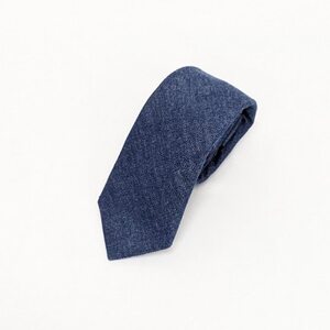 岡山産デニムネクタイ【DeniMUSASHI】ハンガーパッケージ付・インディゴ_装飾品・工芸品 ネクタイ・ベルト 服飾小物 _【1456890】