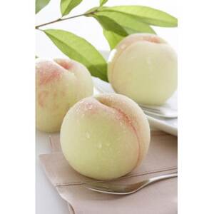 2026年 岡山白桃ロイヤル晩生(1箱3玉)800g_果物・フルーツ もも モモ 桃_【配送不可地域:離島】【1611258】