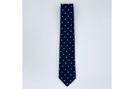 クラバットユキジ製ネクタイ(ネイビー・ドット)_装飾品・工芸品 ネクタイ・ベルト 服飾小物 _【1073260】