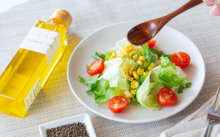 美作市産　無添加生搾りえごま油　160cc×4本_調味料 えごま油 食用油 _【1135096】