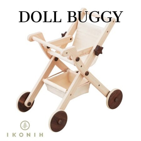 【ヒノキ無垢材本格仕様】IKONIH TOY ドールバギー_雑貨・日用品 おもちゃ・ぬいぐるみ  _【1345673】