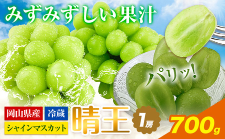 【2026年発送】シャインマスカット 晴王  700g   ハレノフルーツ マスカット