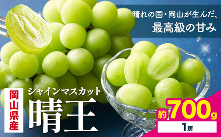 【2026年発送】 シャインマスカット 晴王 700g 株式会社はちや シャインマスカット