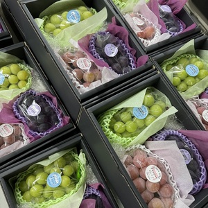 ぶどう 2026年 先行予約 農家こだわりのシャインマスカット＆お任せ2品種  3房合計約1.2kg ブドウ 葡萄 岡山県産 国産 フルーツ 果物 ギフト 【 Nini farm 農家 直送 】