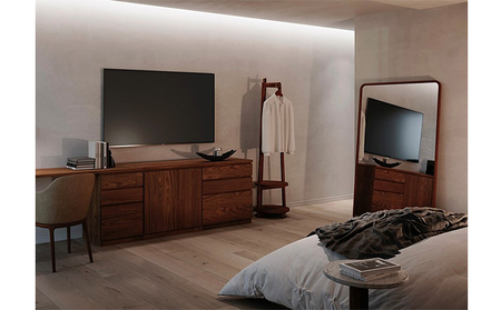 マスターウォール マイカ#02 ハンガーラック 家具 インテリア ウォールナット 送料無料 