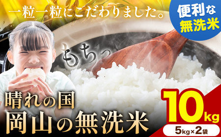 【年明け発送!】 晴れの国岡山の無洗米 10kg 岡山県産 矢掛町《1月上旬-2月末頃出荷(土日祝除く)》 米 コメ