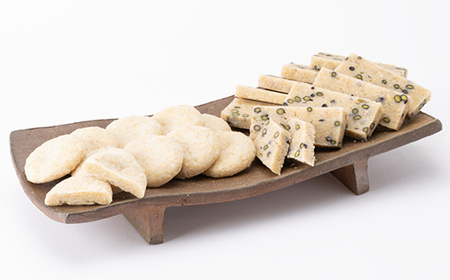 4202.玄米餅セット(丸餅・豆餅各10個入)【1489301】