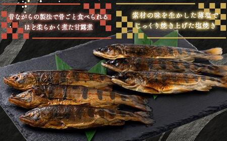 ひらめまるごとセット（あまごの塩焼き・甘露煮　計10尾）[016-a003]