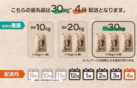 【先行予約】令和7年産 鏡野町産 きぬむすめ 精米30kg（10kg×3袋）［2026年4月発送］【035-a006-04】