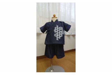 子供用甚平 岡山デニム プリント _S31