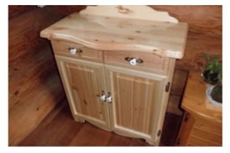 職人さんの手作り家具 電話台 _S13